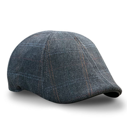 The Bourbon Boston Scally Cap (Flat Cap) - Smoke & Peat Plaid