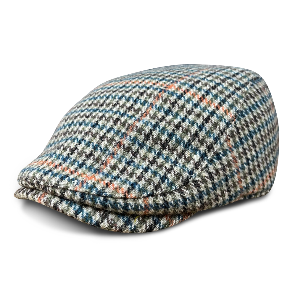 The Hound Boston Scally Cap - Tan Houndstooth