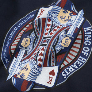 Boston Scally The King of Hearts Crewneck - Navy - alternate image 3