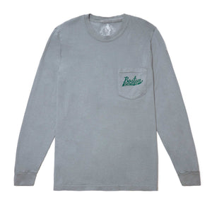 Boston Scally The Blarney Rose Long Sleeve Tee T-shirt - Granite - featured image