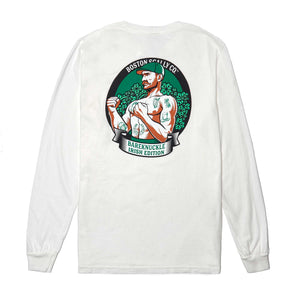 Boston Scally The Bareknuckle - Irish Edition Long Sleeve Tee T-Shirt - White - alternate image 2