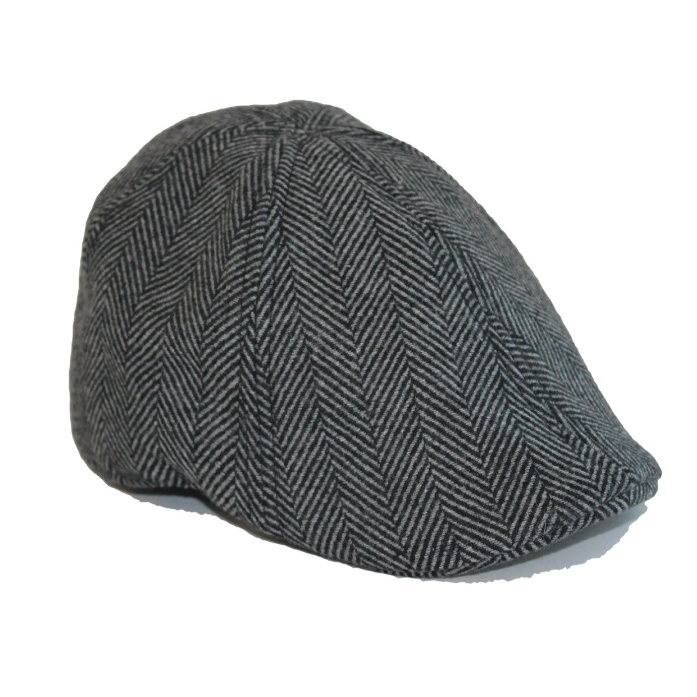 The Donnybrook Boston Scally Cap - Grey Herringbone | Scally Caps