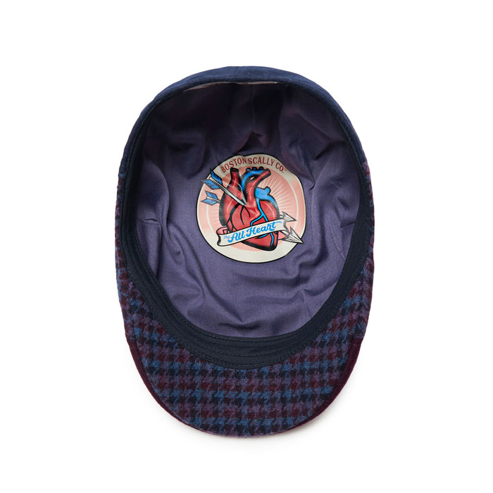 The All Heart Boston Scally Cap - Blue &amp;amp; Purple Plaid - alternate image