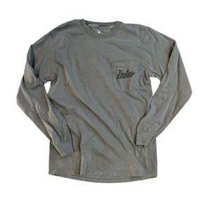 Boston Scally The Captain Long Sleeve Pocket Tee T-Shirt - Driftwood - alternate image 3