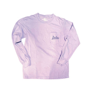 Boston Scally The Captain Long Sleeve Pocket Tee - Orchid - alternate image 2