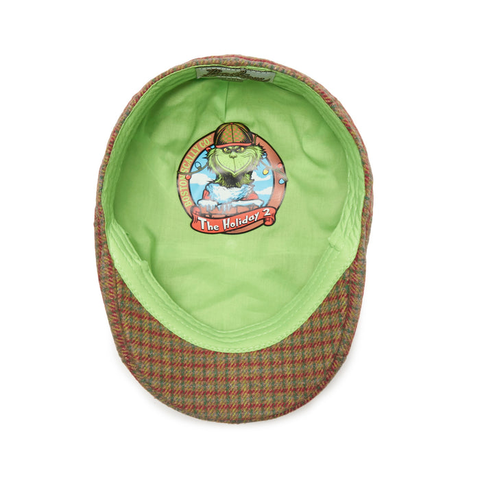 The Holiday 2 Boston Scally Cap - Grumpy Green &amp;amp; Red Plaid - alternate image