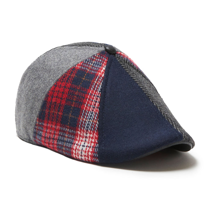 The King of Hearts Boston Scally Cap - Red &amp;amp; Blue Plaid - featured image