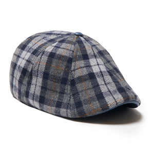 Dustin “The Diamond” Poirier Boston Scally Cap - Blue &amp;amp; Grey Plaid - featured image