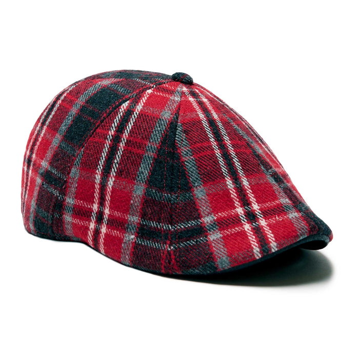 The Valentine Rose Boston Scally Cap - Red Plaid - featured image