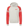 Boston Scally The Raglan Colorblock Hoodie - Oatmeal Red - featured image