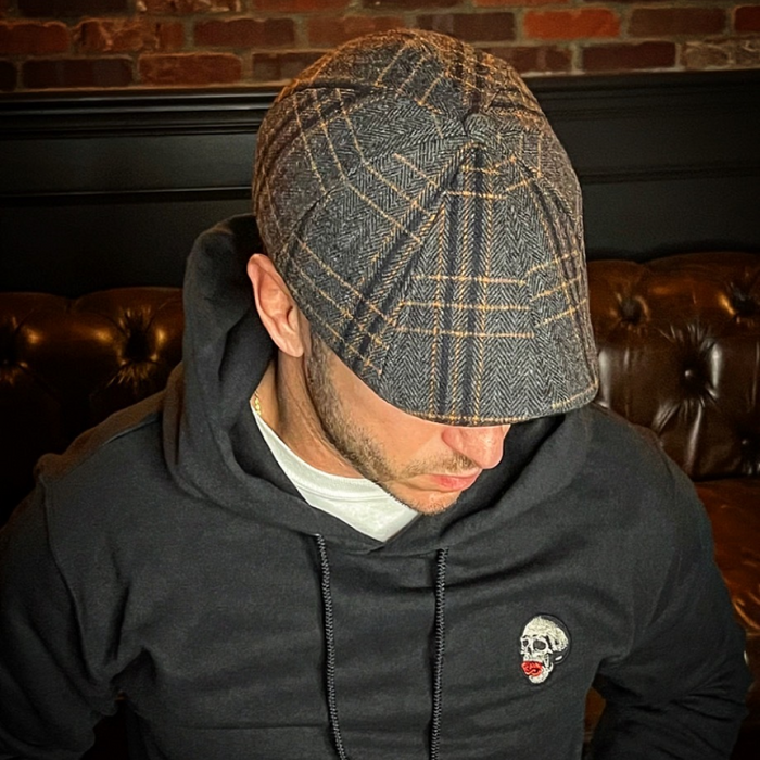 The Halloween Rose Boston Scally Cap - Plaid - alternate image