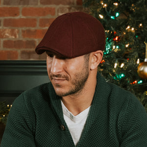 The Christmas Peaky Boston Scally Cap - Crimson - alternate image 2