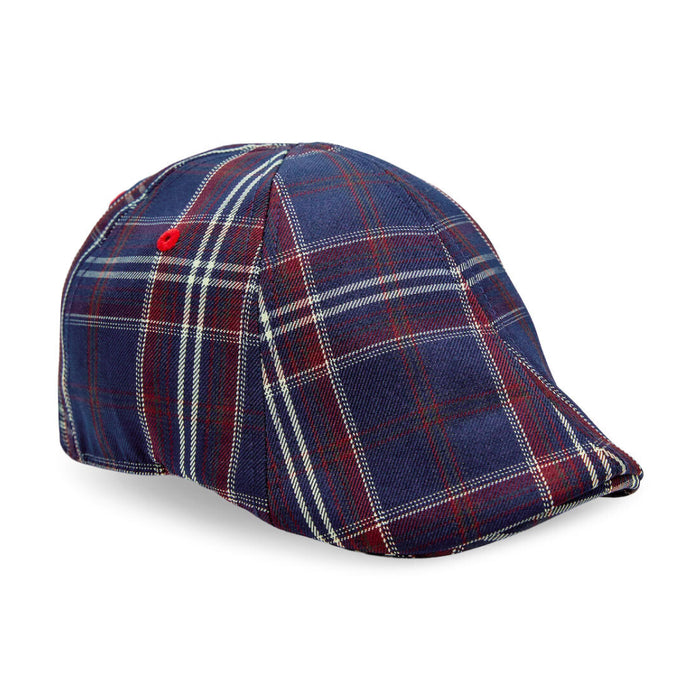 The Brave Boston Scally Cap - Navy Plaid - featured image
