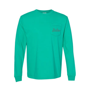 Boston Scally The Captain Long Sleeve Pocket Tee - Island Green - alternate image 2