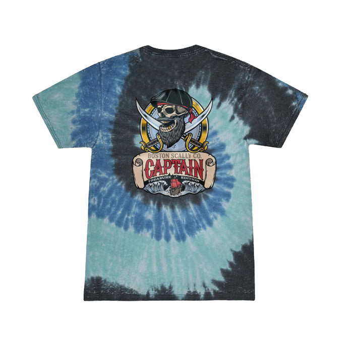 Boston Scally The Captain Treasure Edition Tee T-Shirt - Sea Tie Dye - alternate image