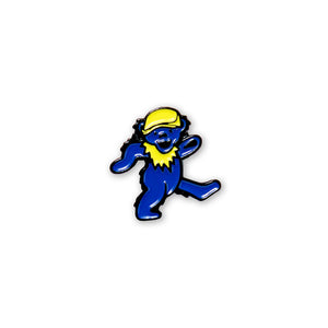 Boston Scally The Grateful Dead Blue Dancing Bear Cap Pin - featured image