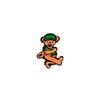 Boston Scally The Grateful Dead Orange Dancing Bear Cap Pin - featured image