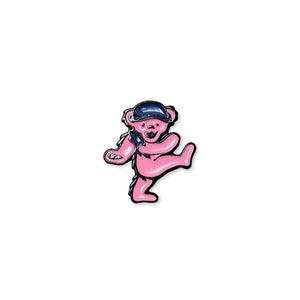 Boston Scally The Grateful Dead Pink Dancing Bear Cap Pin - featured image