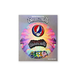 Boston Scally The Grateful Dead 60th Anniversary Cap Pin Set - featured image