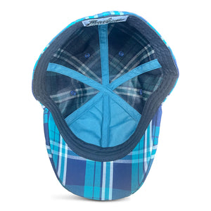 The Sweetwater Plaid Trainer Boston Scally Cap - Tealwater - alternate image 2