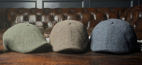 The Newsboy Boston Scally Cap Grey/Brown Wool | M/L 58cm