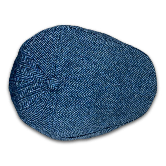 The Original 5-Panel Boston Scally Cap - Patriot Blue Herringbone