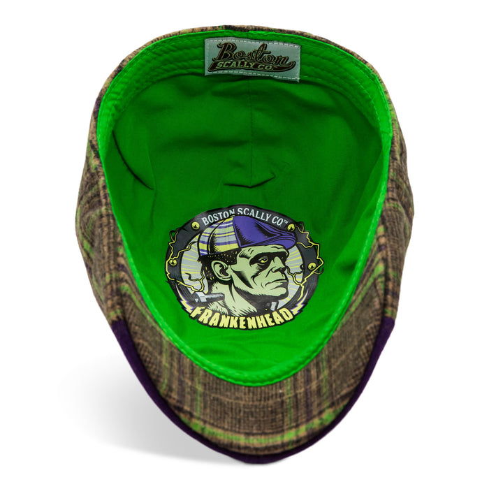 The Frankenhead Boston Scally Cap - Purple &amp;amp; Undead Plaid - alternate image