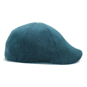 The Kenmore Boston Scally Cap - Slate Blue and Black Leather Brim - alternate image 8