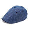 The 8-Panel Plaid Trainer Boston Scally Cap - Steel Blue Plaid - alternate image 3