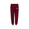 Boston Scally The Buffalo Plaid Joggers - Red - featured image