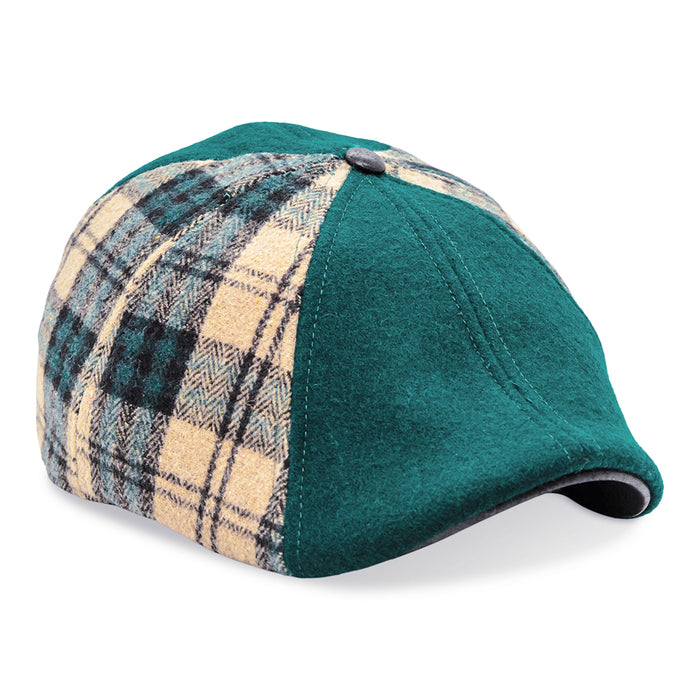 The Craic Boston Scally Cap - Emerald and Ale Plaid - featured image