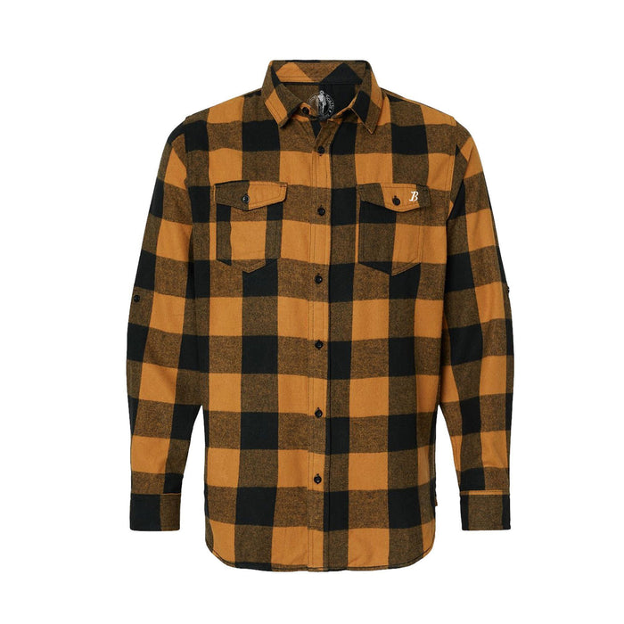 Boston Scally The Halloween Plaid Flannel - Tobacco &amp;amp; Black - featured image