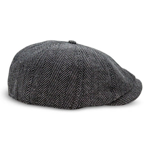 The Baker Boy Boston Scally Cap - Grey Herringbone - alternate image 10