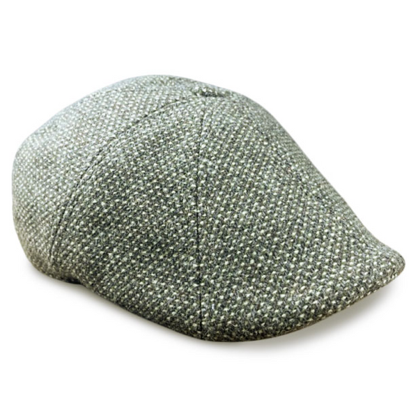 The Newsboy Boston Scally Cap Grey/Brown Wool | M/L 58cm