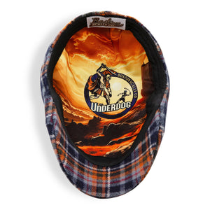 The Underdog Boston Scally Cap - Triumph Orange Plaid - alternate image 4